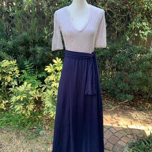 Shang Ya | Size M Lace Waist Tie Gown Maxi Dress